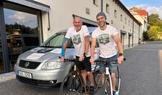 Tomáš Funk a Michal Beckert, koloběžková výprava z Jizerských hor přes Alpy k Lago di Garda