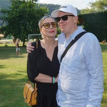 Kateřina kornová se synem Filipem