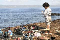 Lesvos,,Greece,-,October,12,,2015,,2015.,Refugee,Migrants,,Arrived