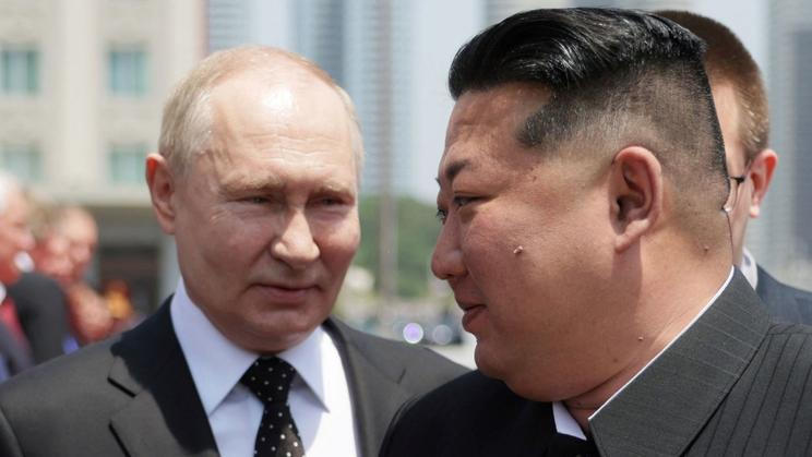 Rusko Putin Kim Čong-un Severní Korea
