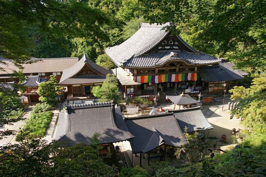 Chrám ve městě Asuka v prefektuře Nara v Japonsku
