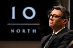 Britain's Prime Minister Andy Burnham attends an interview in Manchester