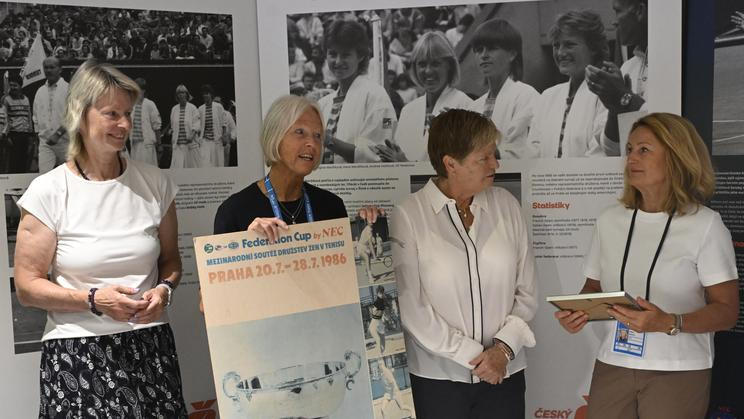 Helena Suková, Regina Maršíková, Hana Mandlíková, Andrea Musilová, bývalé tenistky
