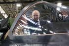 Russian President Vladimir Putin visits an aviation plant in Irkutsk