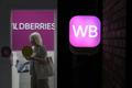 A woman visits a pickup point of the Wildberries online retailer in Moscow