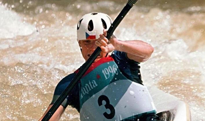 Vodní slalomářka Štěpánka Hilgertová na olympijských hrách v Atlantě