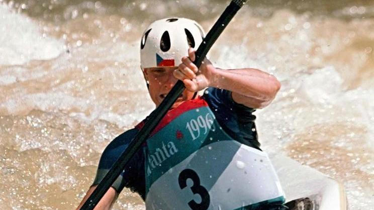 Vodní slalomářka Štěpánka Hilgertová na olympijských hrách v Atlantě