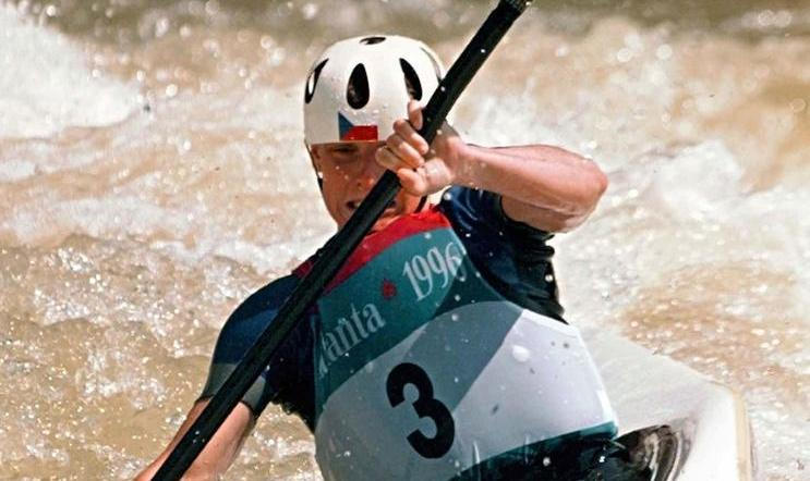 Vodní slalomářka Štěpánka Hilgertová na olympijských hrách v Atlantě