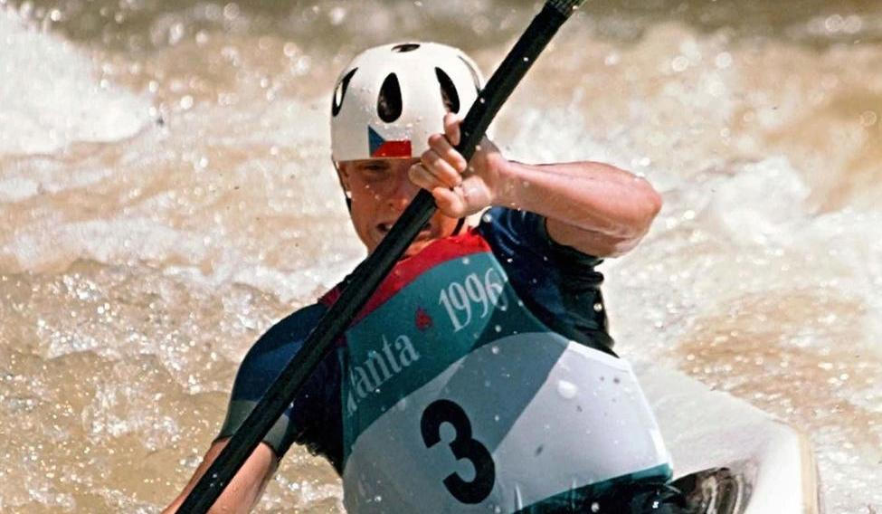 Vodní slalomářka Štěpánka Hilgertová na olympijských hrách v Atlantě