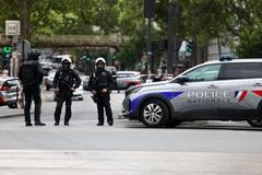 Policejní zásah po útoku nožem poblíž stanice pařížského metra Porte de Clichy.
