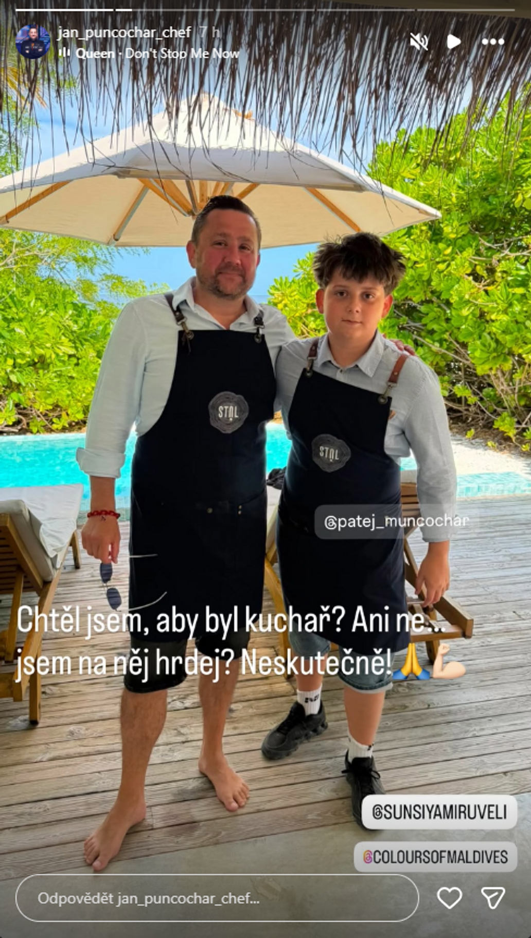 Jan Punčochář se synem Matějem