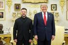"Spojeným státům děkuji za jejich pevnou podporu," napsal Zelenskyj v příspěvku na síti X po setkání s Trumpem.