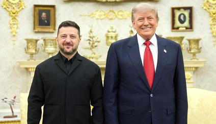 Trump se Zelenským v Bílém domě, 28. července 2026.