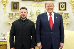 Trump se Zelenským v Bílém domě, 28. července 2026.