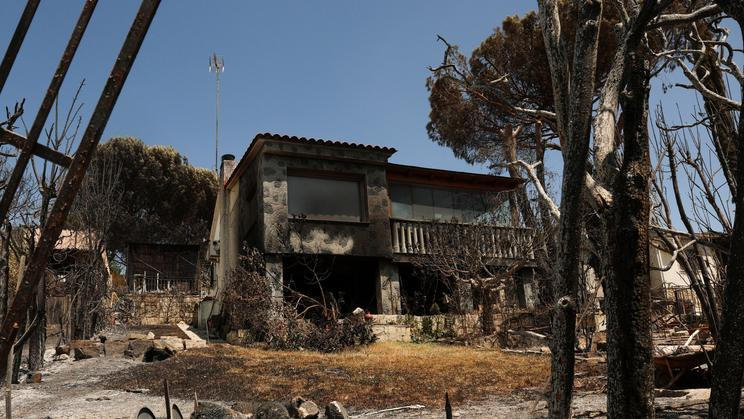 Wildfire in provinces of Avila and Madrid, Spain