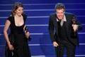 FILE PHOTO: Glen Hansard and Marketa Irglova accept the Oscar for the best original song "Falling Slowly" during the 80th annual Academy Awards in Hollywood