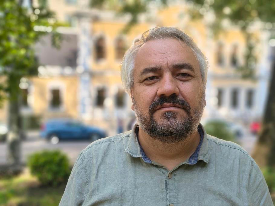 Moldavský sociolog a redaktor webu Platzforma.md Vitalie Sprînceană v rozhovoru pro Aktuálně.cz. Kišiněv, 28. července 2026.