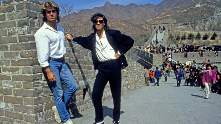 George Michael a Andrew Ridgeley v hudebním dokumentu WHAM! 10 Days in China (2026).