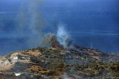 Two firefighters killed battling a wildfire on Greek island of Crete