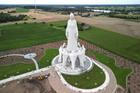 Europe's largest statue of the Virgin Mary ahead of its official opening to the public in the village of Konotopie near Torun