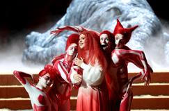 Dress rehaersal of Richard Strauss opera Ariadne auf Naxos in Salzburg