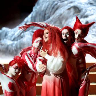 Dress rehaersal of Richard Strauss opera Ariadne auf Naxos in Salzburg