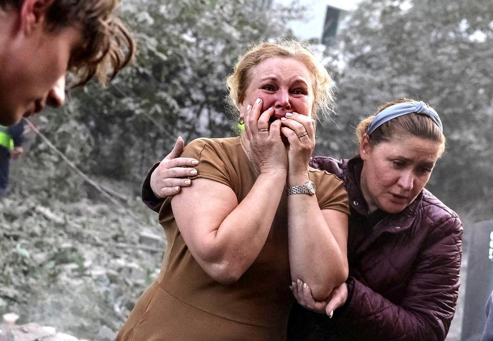 Russian missile strike in Lviv