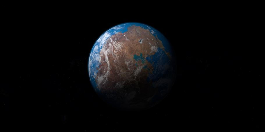 Ancient,Supercontinent,Pangea,In,Earth,Planet.,3d,Rendering