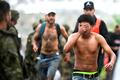 Migrants from Morocco arrive at the Spanish border in Ceuta