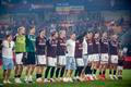 hráči AC Sparta Prahai, fotbalisté, sportovci, děkovačka