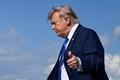 U.S. President Trump arrives at Morristown Municipal Airport 