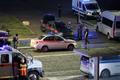 The site of an explosion at a restaurant in Moscow