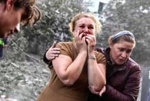 Russian missile strike in Lviv