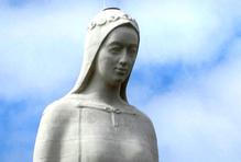 Europe's largest statue of the Virgin Mary ahead of its official opening to the public in the village of Konotopie near Torun