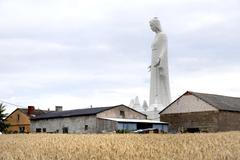 Europe's largest statue of the Virgin Mary ahead of its official opening to the public in the village of Konotopie near Torun