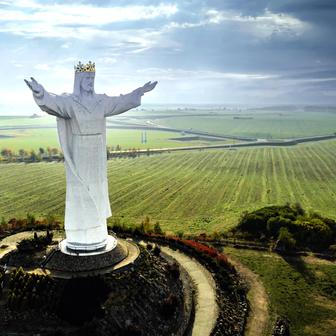 World's,Tallest,Statue,Of,Jesus,Christ,Pomnik,Chrystusa,Krola,From