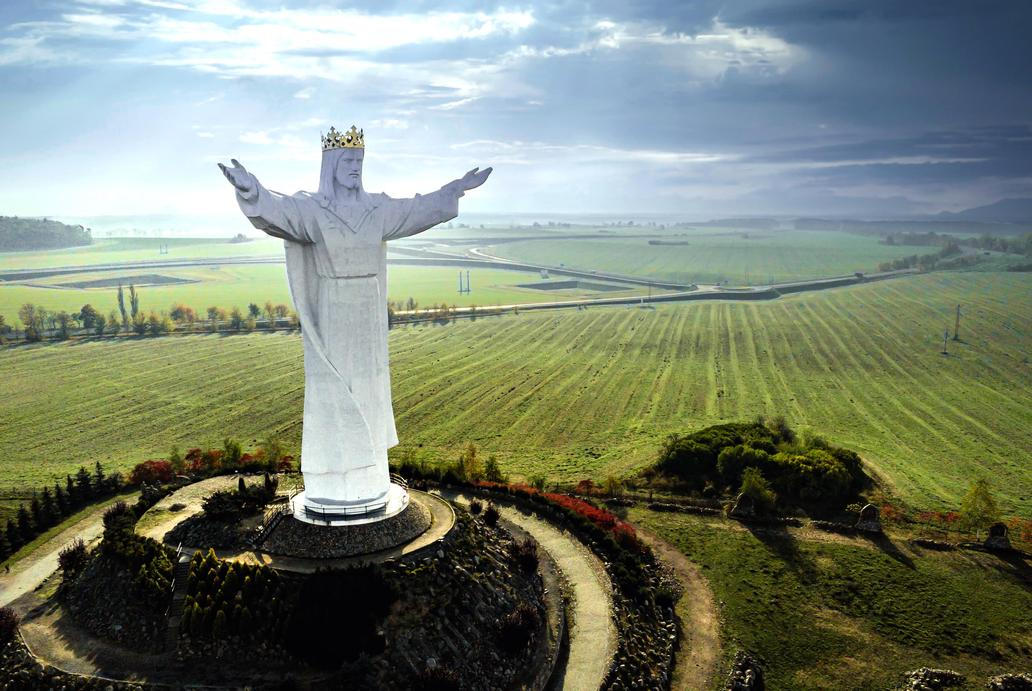World's,Tallest,Statue,Of,Jesus,Christ,Pomnik,Chrystusa,Krola,From