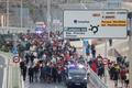 Mass crossings of migrants on foot and by sea from Morocco into Spanish territory, in Ceuta