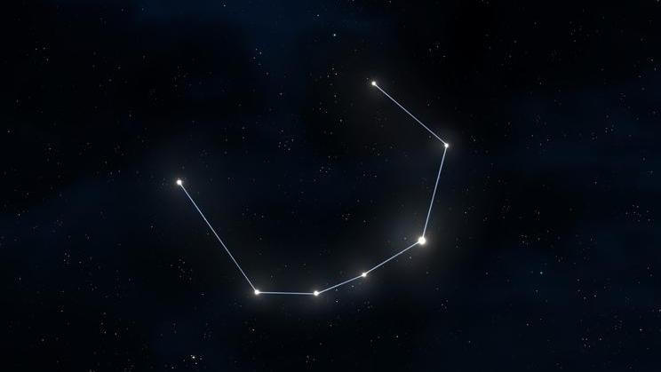 Constellation,Corona,Borealis,In,The,Night,Sky.,Stars,On,A