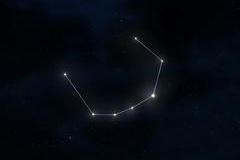 Constellation,Corona,Borealis,In,The,Night,Sky.,Stars,On,A