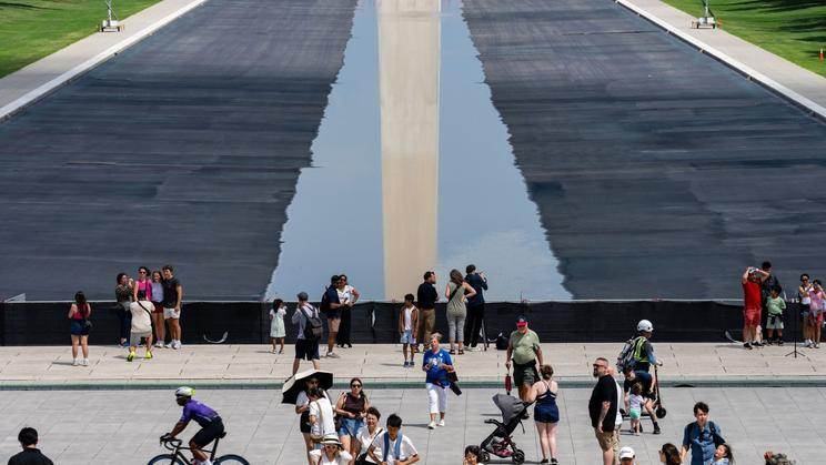 The Lincoln Memorial Reflecting Pool in Washington