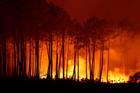 Wildfire at Ares, Gironde
