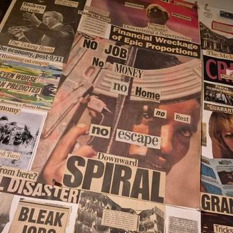 Z výstavy Hit by News, která je k vidění do 23. srpna 2026 v Centru současného umění DOX.