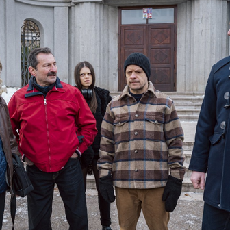 David Novotný, Ondřej Vetchý, Jiří Mádl, Leona a Martin Pechlát ve filmu 6 gramů.