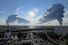 FILE PHOTO: Aftermath of Ukrainian drone attack in Saint Petersburg