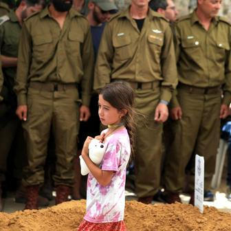Funeral of Israeli reserve soldier, Major Harel Birenstock at Mount Herzl Military Cemetery in Jerusalem