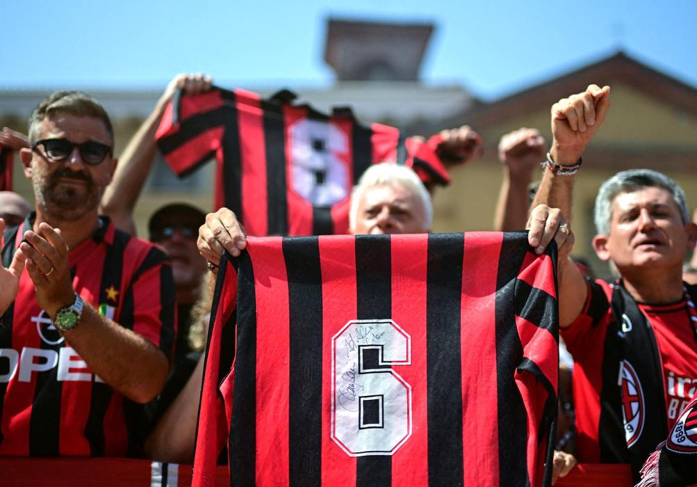 Funeral of former AC Milan and Italy soccer player Franco Baresi, in Milan