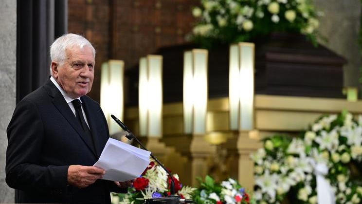 Václav Klaus, bývalý prezident, politik, pohřeb Milan Knížák, poslední rozloučení