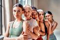 Diverse,Women,Of,Different,Ages,Smiling,Together,In,Activewear,,Wellness
