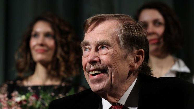 Premiéra Odcházení v Lucerně - Václav Havel